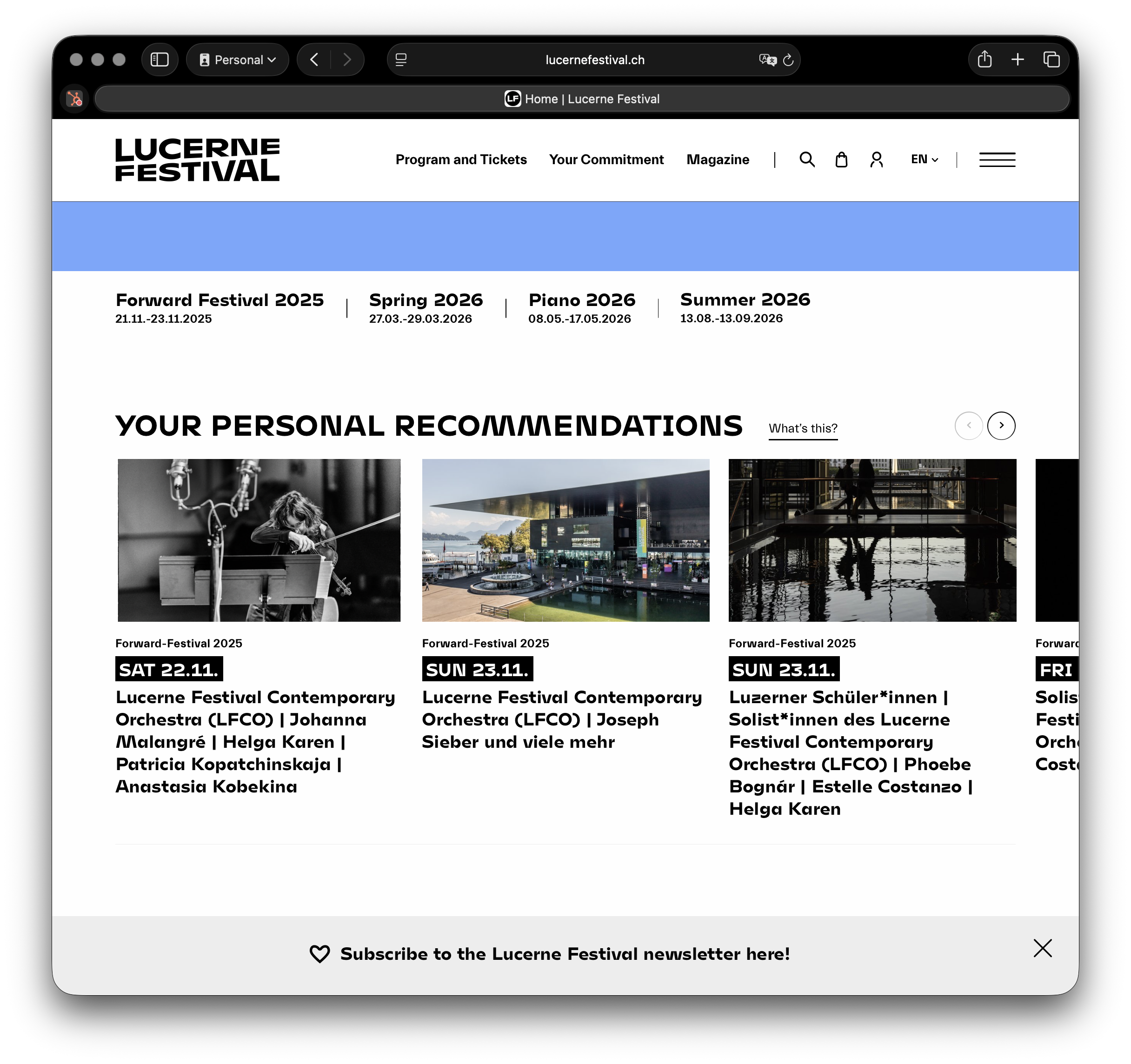 Affinity product interface